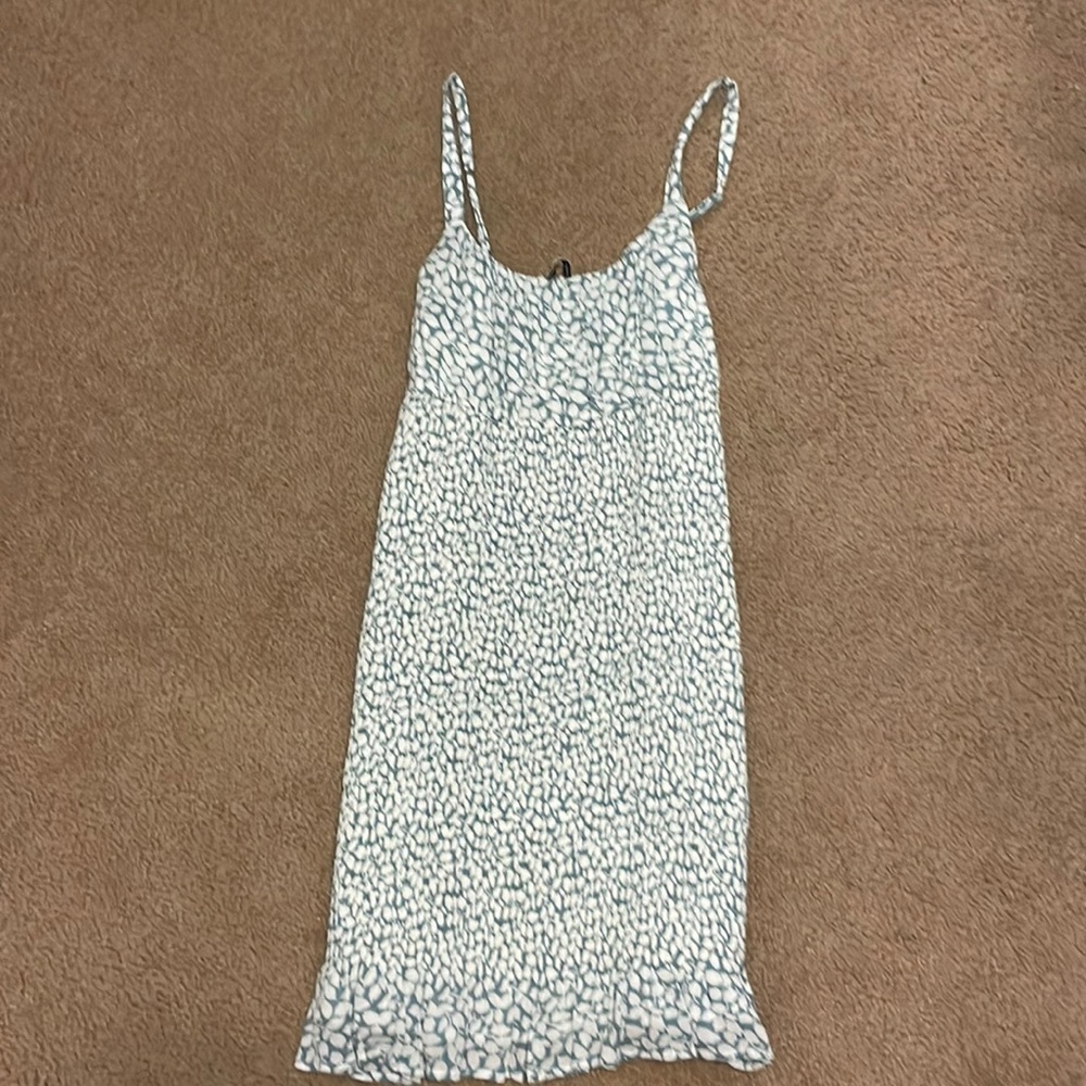 Abercrombie & Fitch green and white dress